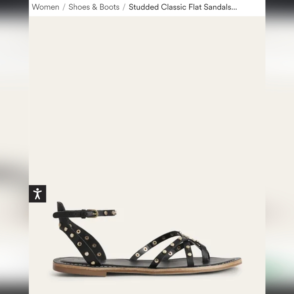 Studded Classic Flat Sandals